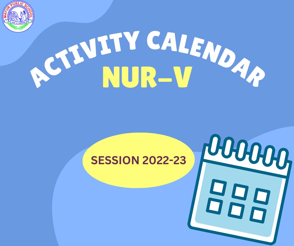 Activity Calender NUR to V – 2022-23