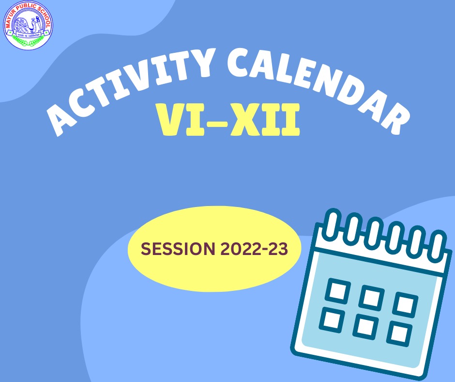 Activity Calender VI to XII – 2022-23